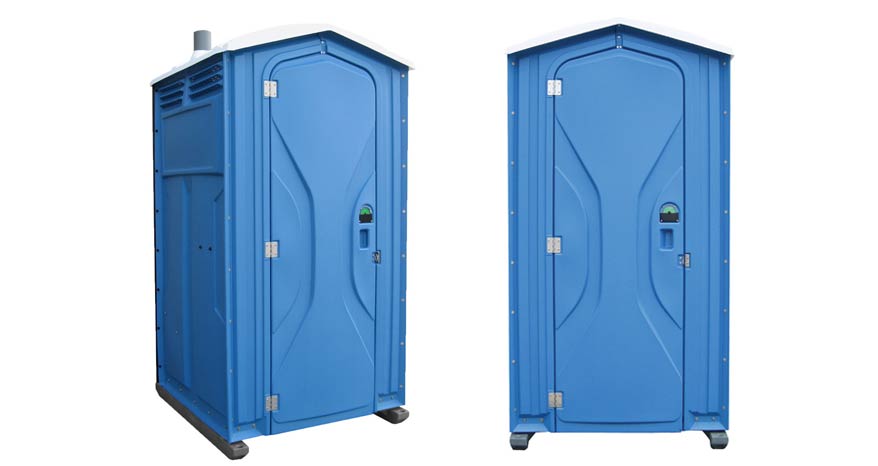 Long-term porta potty units on site in Orlando, Florida